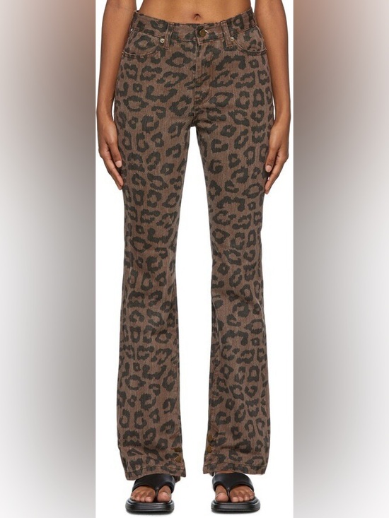 Free People Denim - Leopard Print Skinny Pants